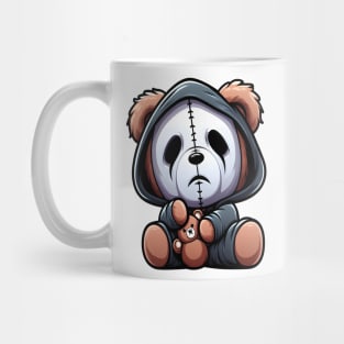 Cute Bear With Funny Scary Mask Kawaii Mug